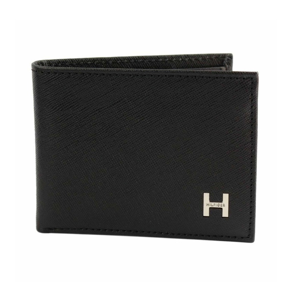 Ví Tommy Hilfiger Leather Credit Card Id Passcase Wallet Billfold Black 31TL22X019