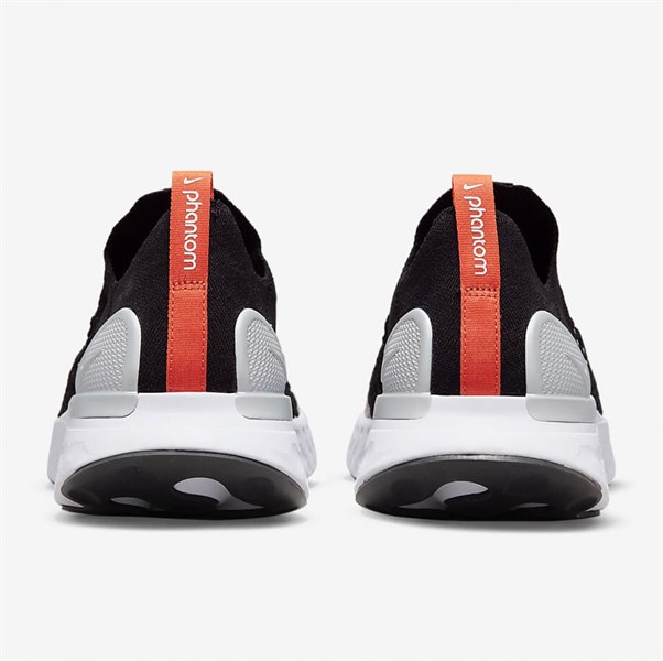 React Phantom Run Flyknit2 Black Team Orange DQ7647 001