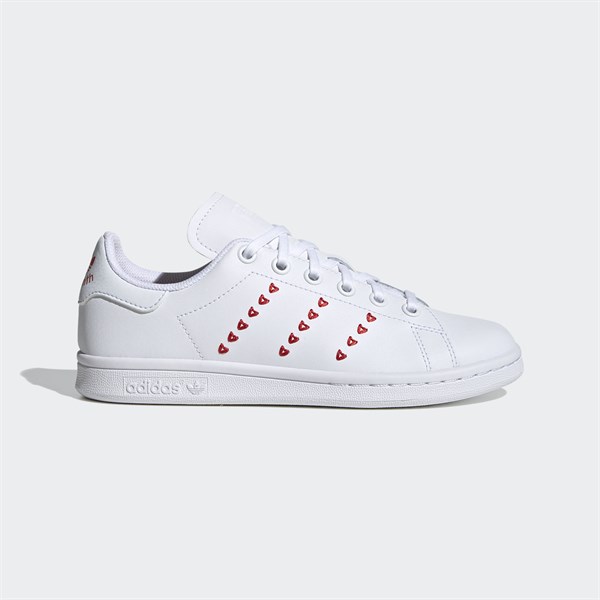 Stan Smith White trái tim red EG6495