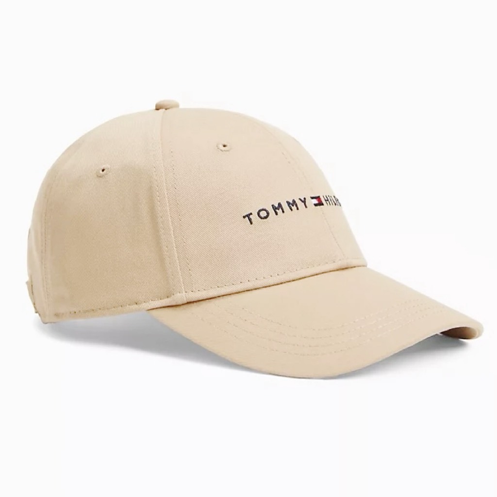 Nón Lưỡi Trai Tommy Hilfiger Structured Corp Logo Cap Beige 69JA816 110
