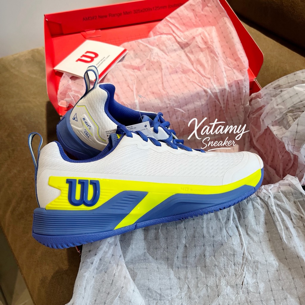 Wilson Rush Pro 4.5 White/Amparo Blue/Safety Yellow WRS336680