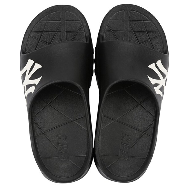 Dép MLB Chunky Slider Black NY quai 32SHHP111