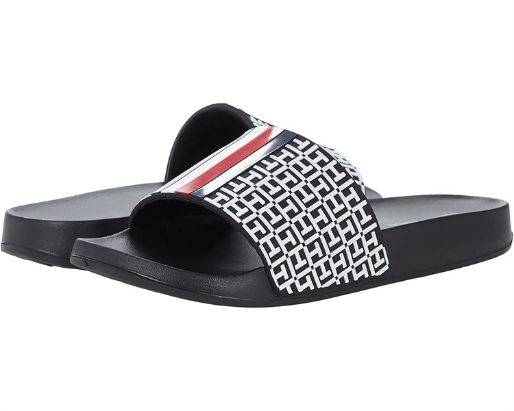 Dép Tommy Hilfiger DAVEY-X Black Multi