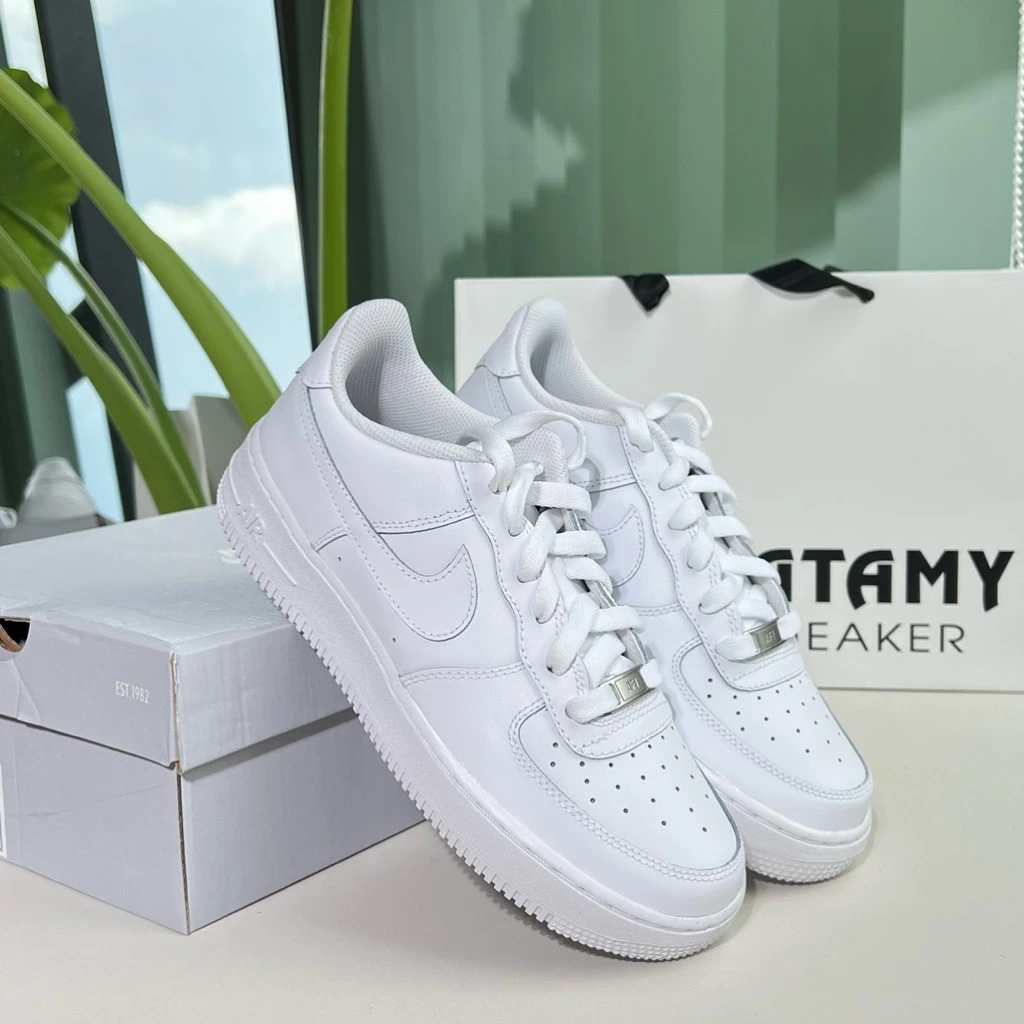 Nike Air Force 1 All White (GS)