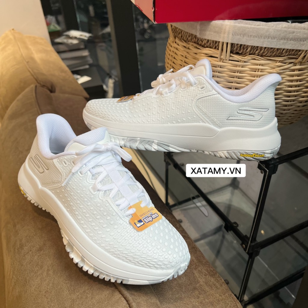 Skechers Viper Court Elite White Silver 246100/WSL