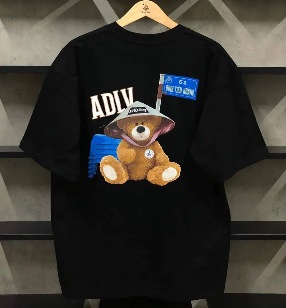 Áo ADLV x Phở Story Road Sign Bear Back