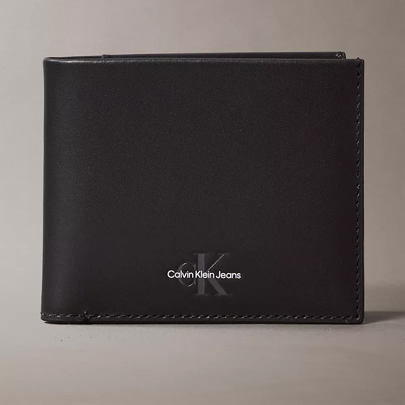 Ví Calvin Klein Monogram Logo Bifold Wallet Black 4G1014G 001