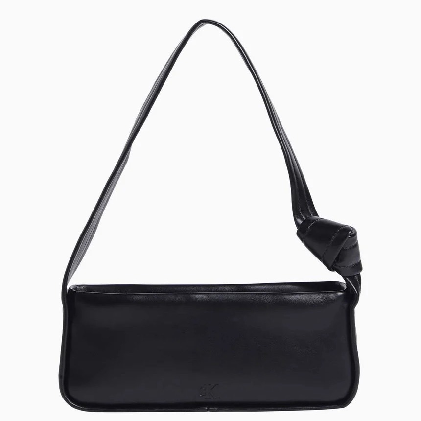 Túi Calvin Klein Knotted Shoulder Bag Black 4K3074G 001