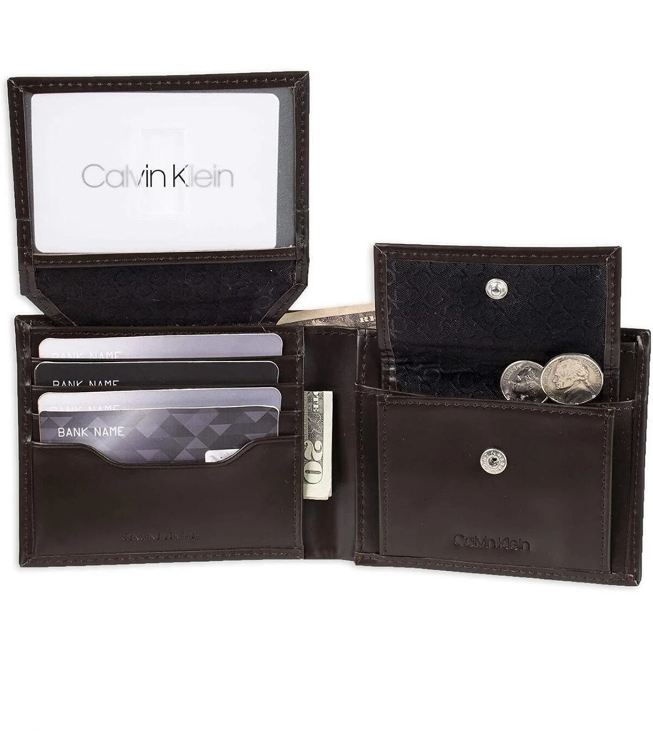 Ví Calvin Klein SlimFold With Keychain Brown 31CK330001