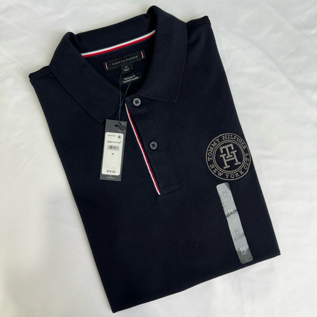 Áo Polo Tommy Hilfiger Regular Fit Embroidered Monogram Navy 78JB243 410