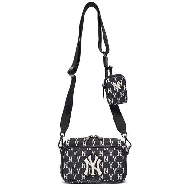 Túi MLB Monogram Crossbody 2 ngăn NY Đen 3ACRS012N