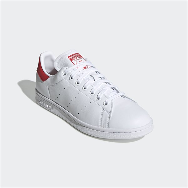 Stan Smith Trắng Gót Đỏ EF4334