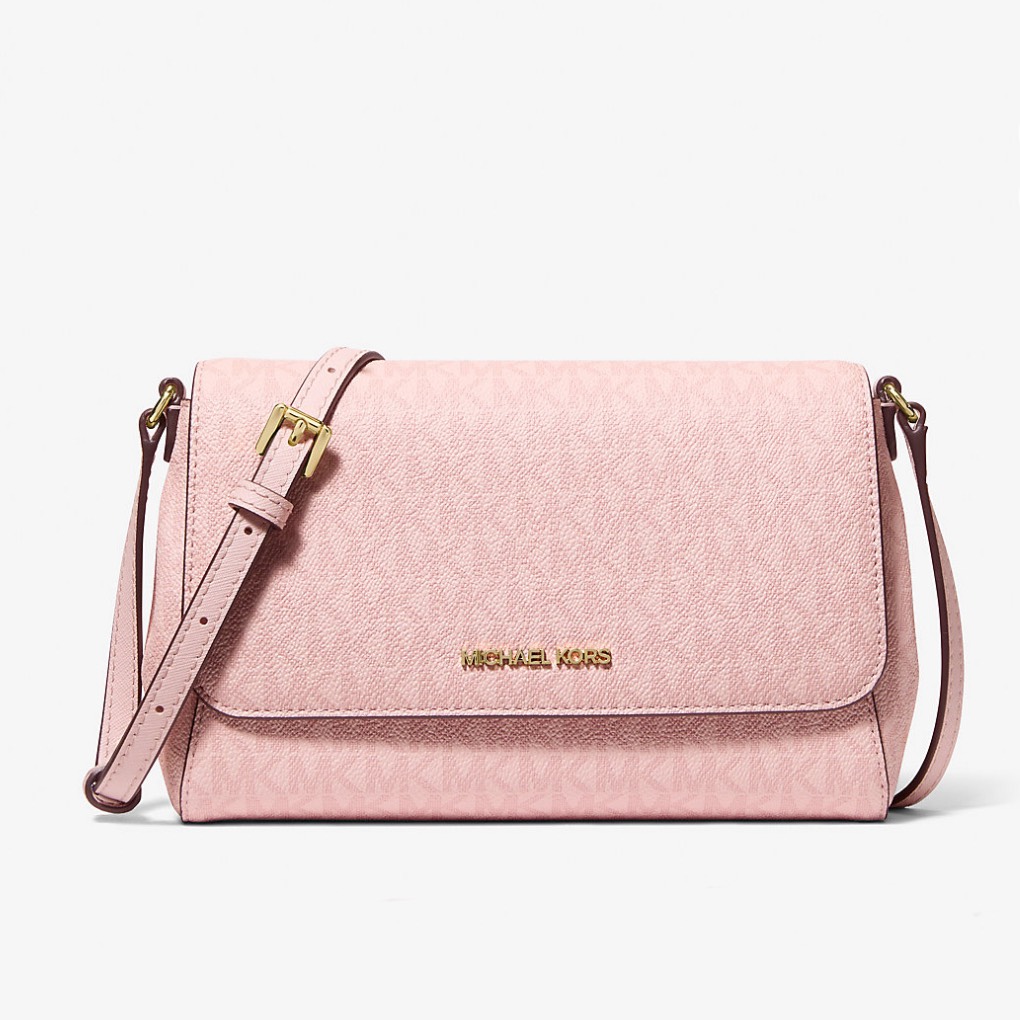 Túi Michael Kors Medium Logo Convertible Crossbody Bag Rose Poudre 35F3GTTU2B