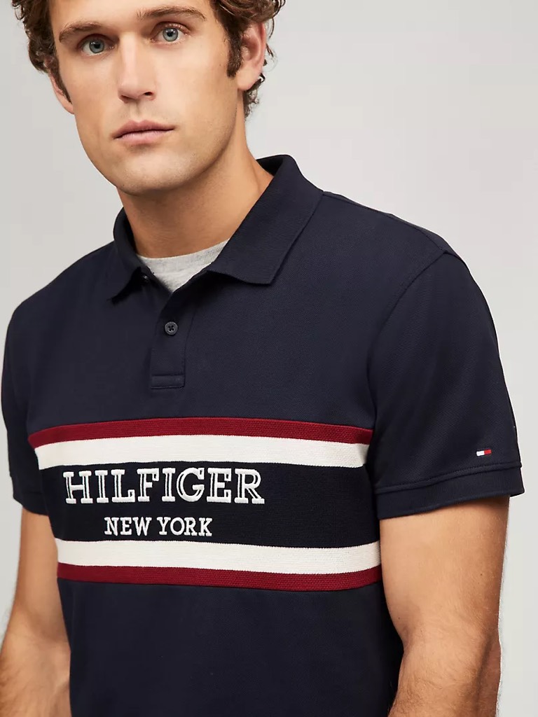 Áo Polo Tommy Hilfiger Regular Fit Monotype Colorblock Navy 78JB579 410