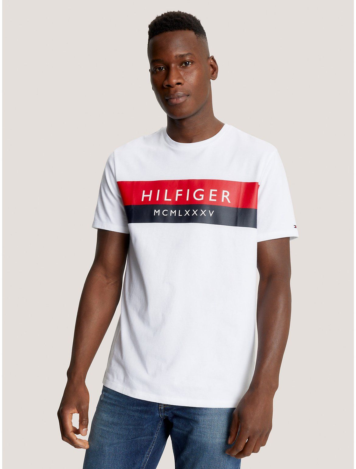 Áo Tommy Hilfiger Two Tone Hilfiger White 78J9476 101