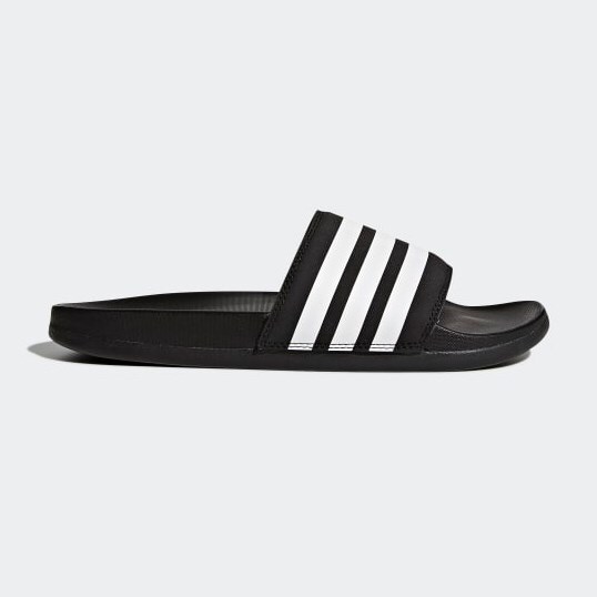 dép Adilette Comfort Đen Sọc Trắng Size 39 AP9966