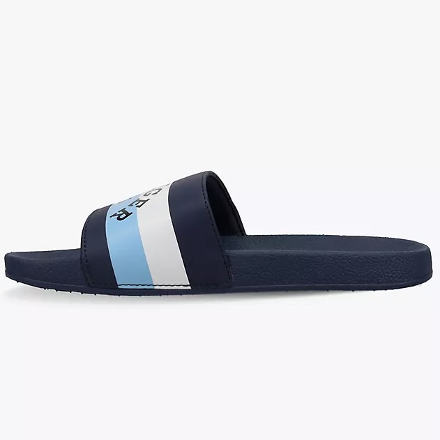 Dép Tommy Hilfiger Stripe Logo Navy Breezy Blue TZ001589 492