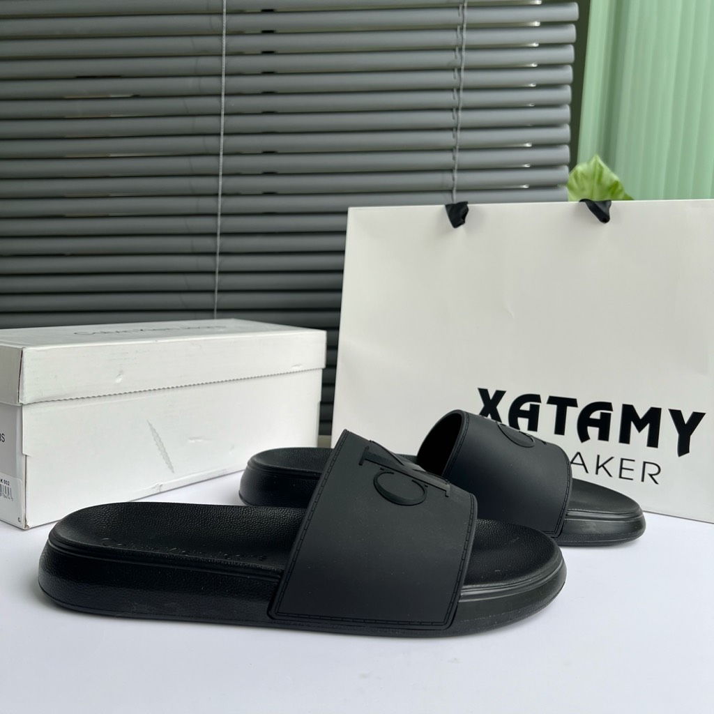 Dép Calvin Klein Winston Black 002