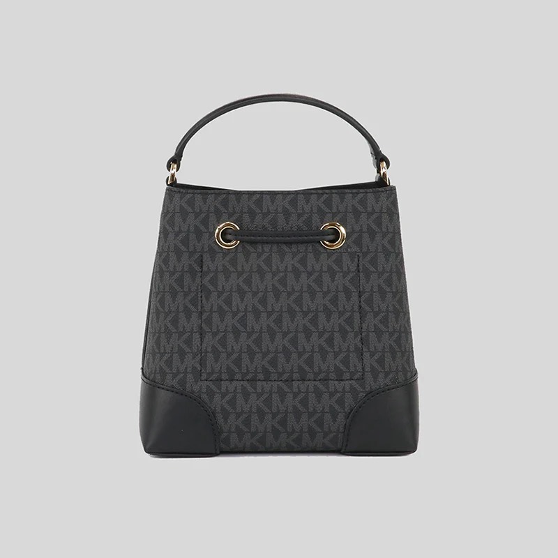 Túi Michael Kors Mercer Small Logo Bucket Bag Black 35F2GM9M1B