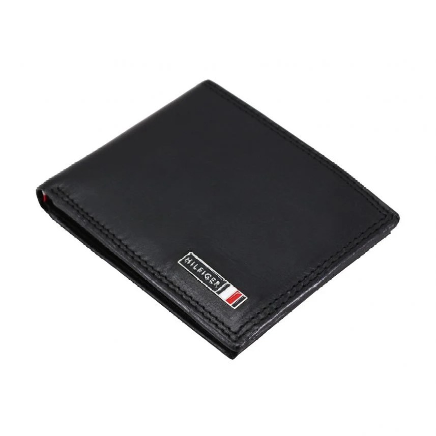 Ví Tommy Hilfiger Men's Leather Bifold Wallet Black 31TL130087 001