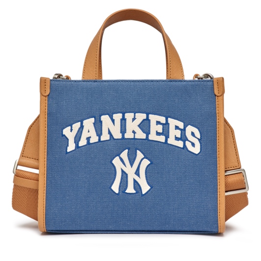 Túi MLB Varsity Basic Canvas Mini Tote NY Denim 3AORS083N-50INS