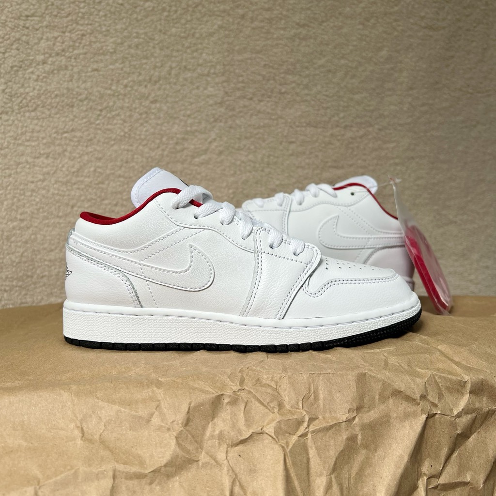 Jordan 1 LOW White Gym Red 553560 164