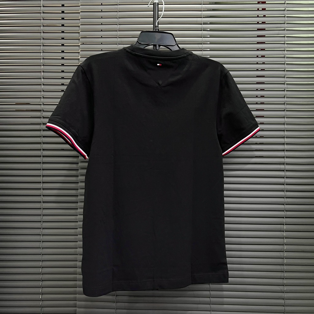 Áo Tommy Hilfiger Regular Fit Logo Tipped Black 78JB258 001
