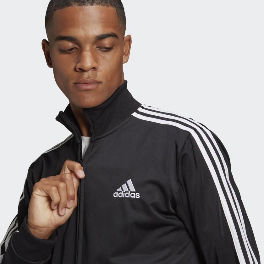Bộ Thể Thao adidas Nam Primegreen Essentials 3-Stripes Track Suit Black GK9651