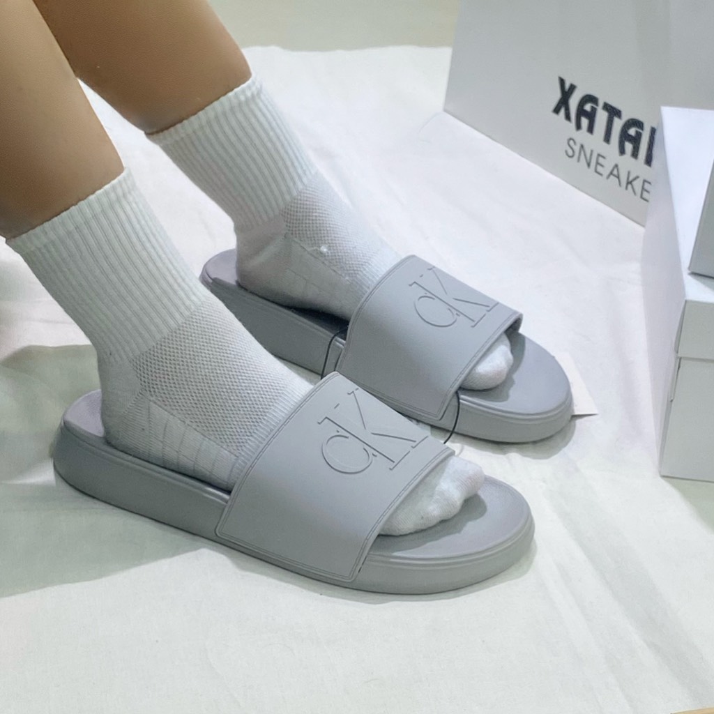 Dép Calvin Klein Winston Light Gray 050