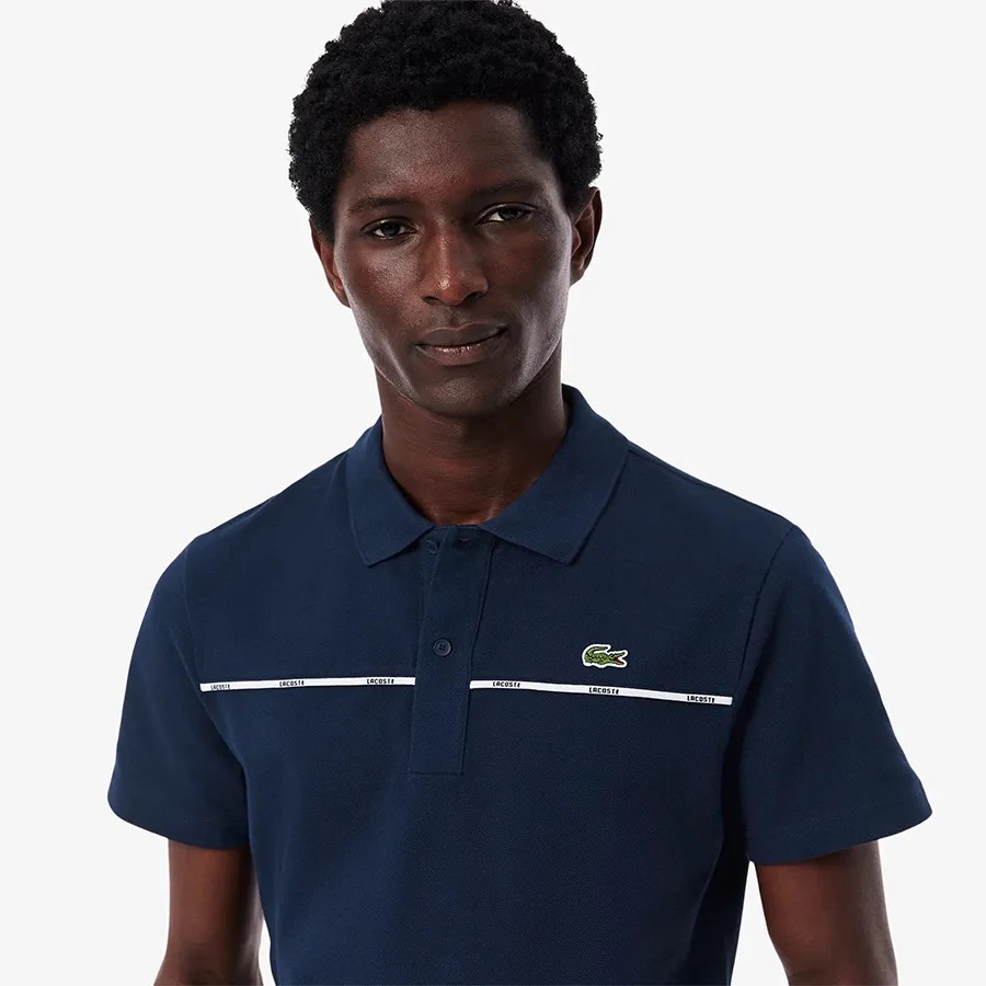 Áo Polo Lacoste Regular Fit Logo Trim L.12.12 Navy PH9863 51 166