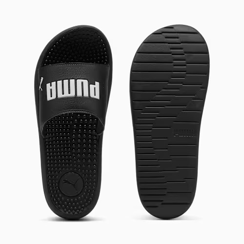 Dép Puma Softride Slide Massage Black White 383062 01