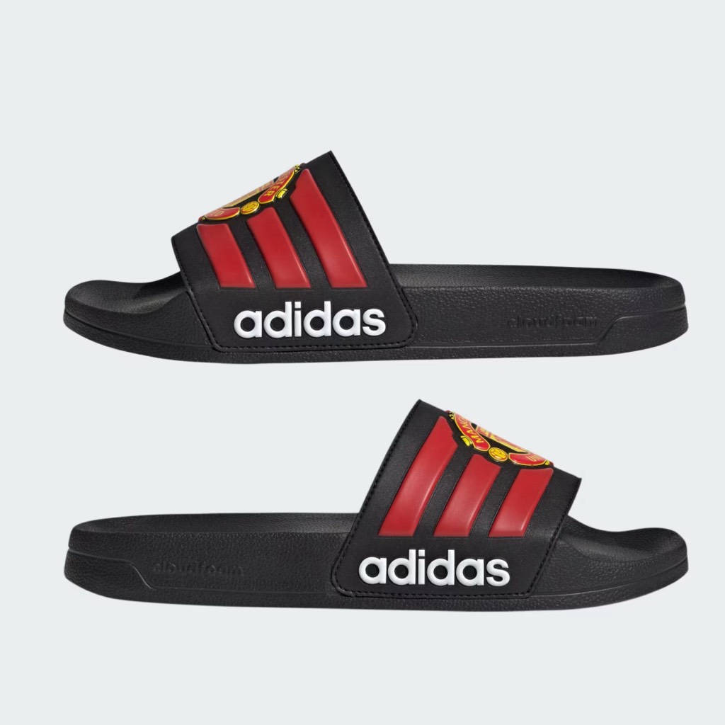 Dép Adilette Shower Manchester United Black Red JS4963