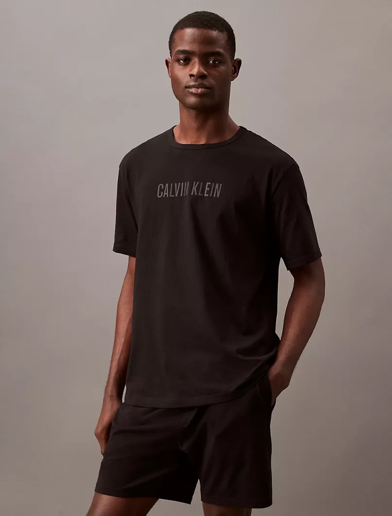 Áo Calvin Klein Intense Power Lounge Logo Black NM2567 001