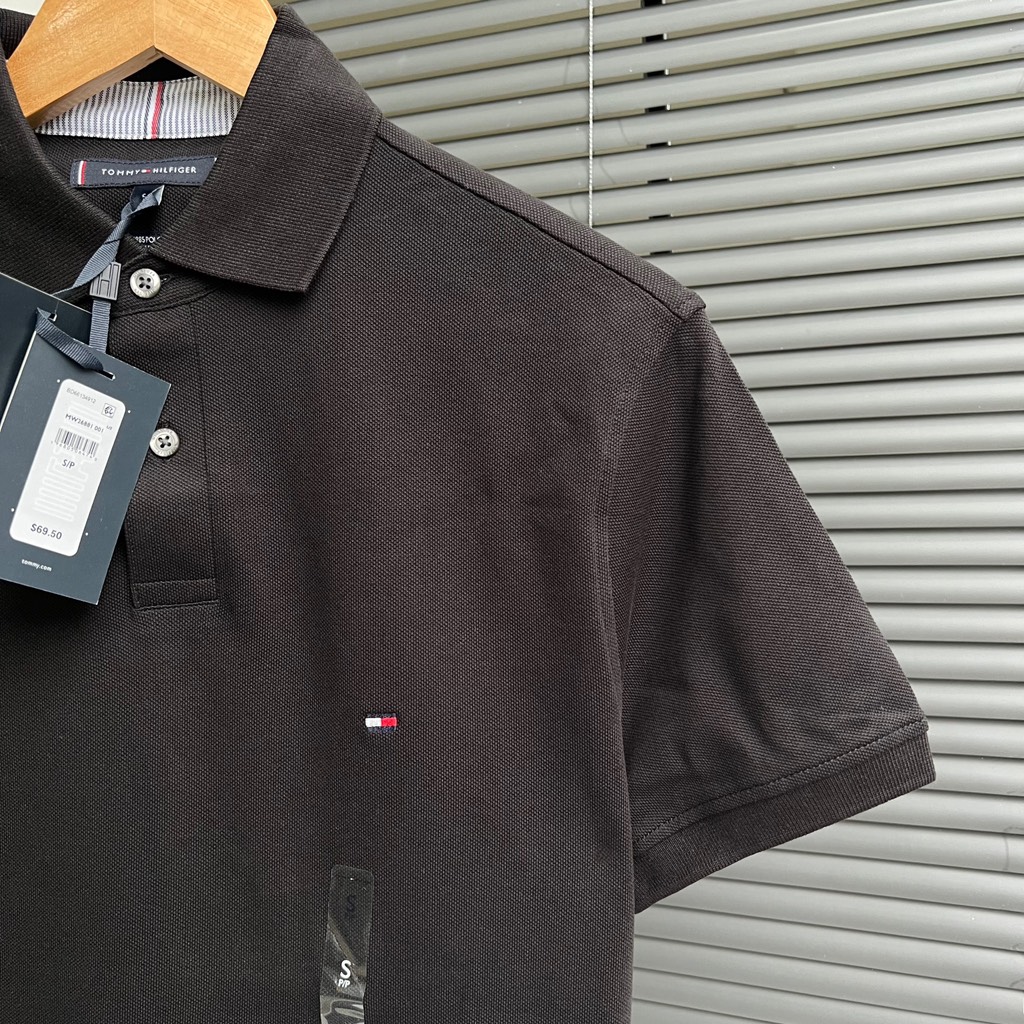 Áo Polo Tommy Hilfiger 1985 Collection Regular Fit Black MW26881 001
