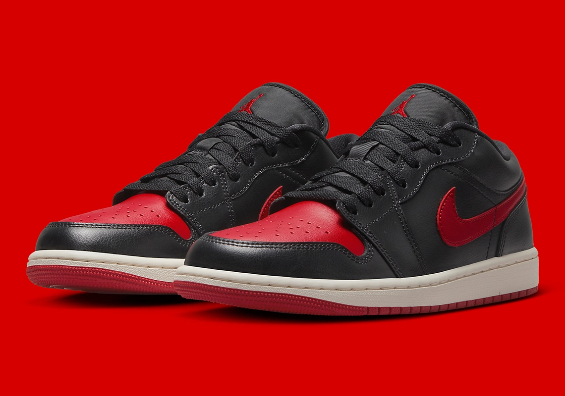 Jordan 1 Low Black Gym Red DC0774 061