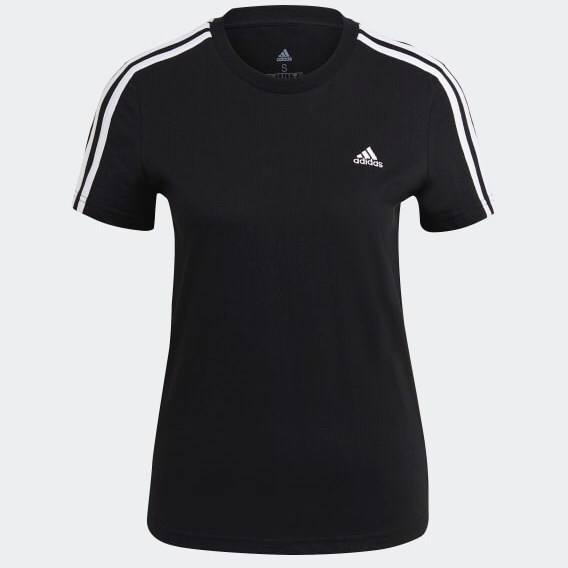 Áo Thun NỮ adidas Essentials 3-Stripes Black GL0784