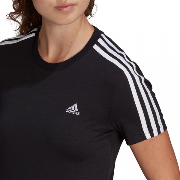 Áo Thun NỮ adidas Essentials 3-Stripes Black GL0784