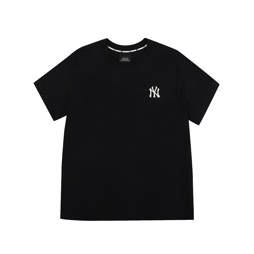 Áo MLB Black Logo Thêu NY 31TSS3931 50L