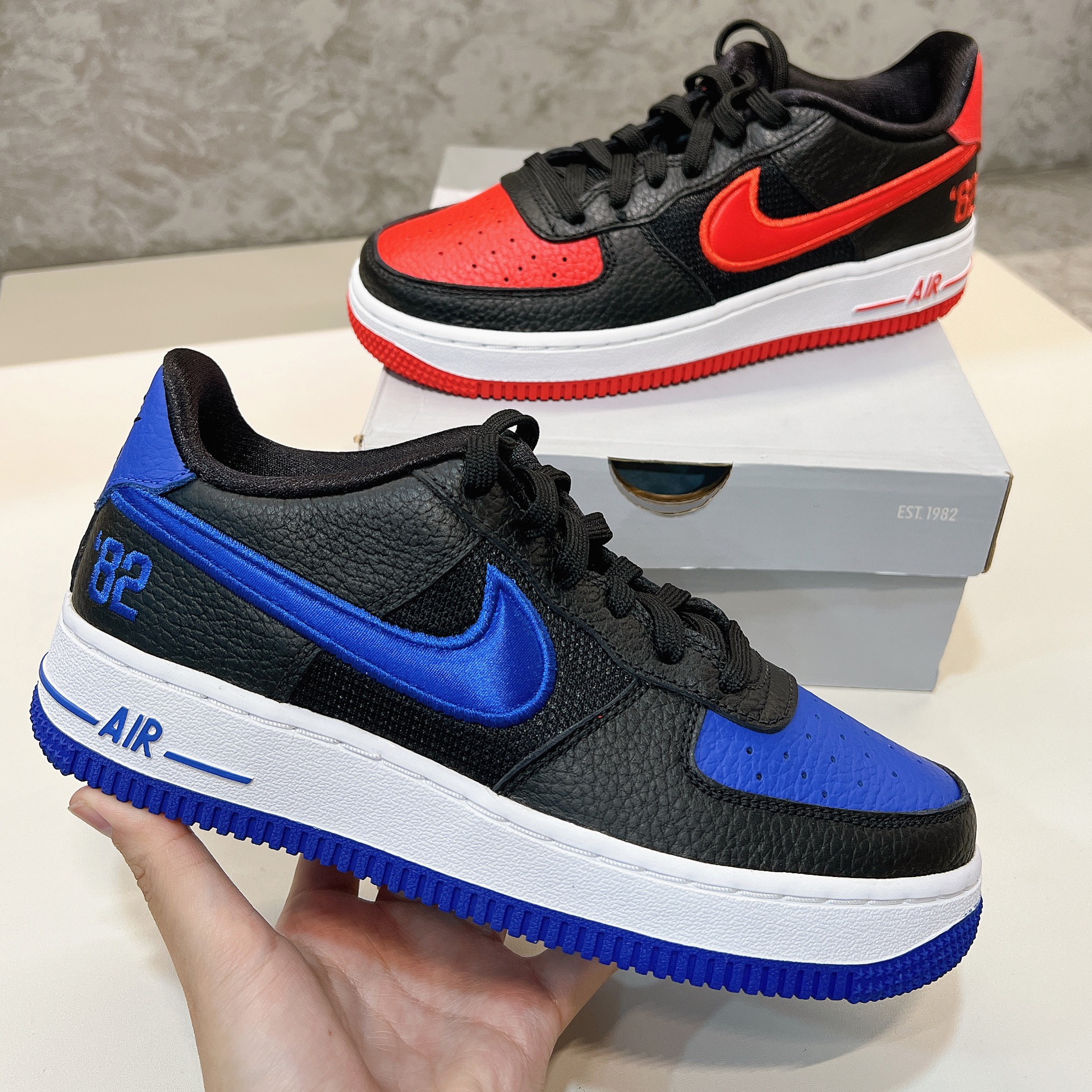 Air Force 1 Multi Color Chile Red Blue DH0201 001