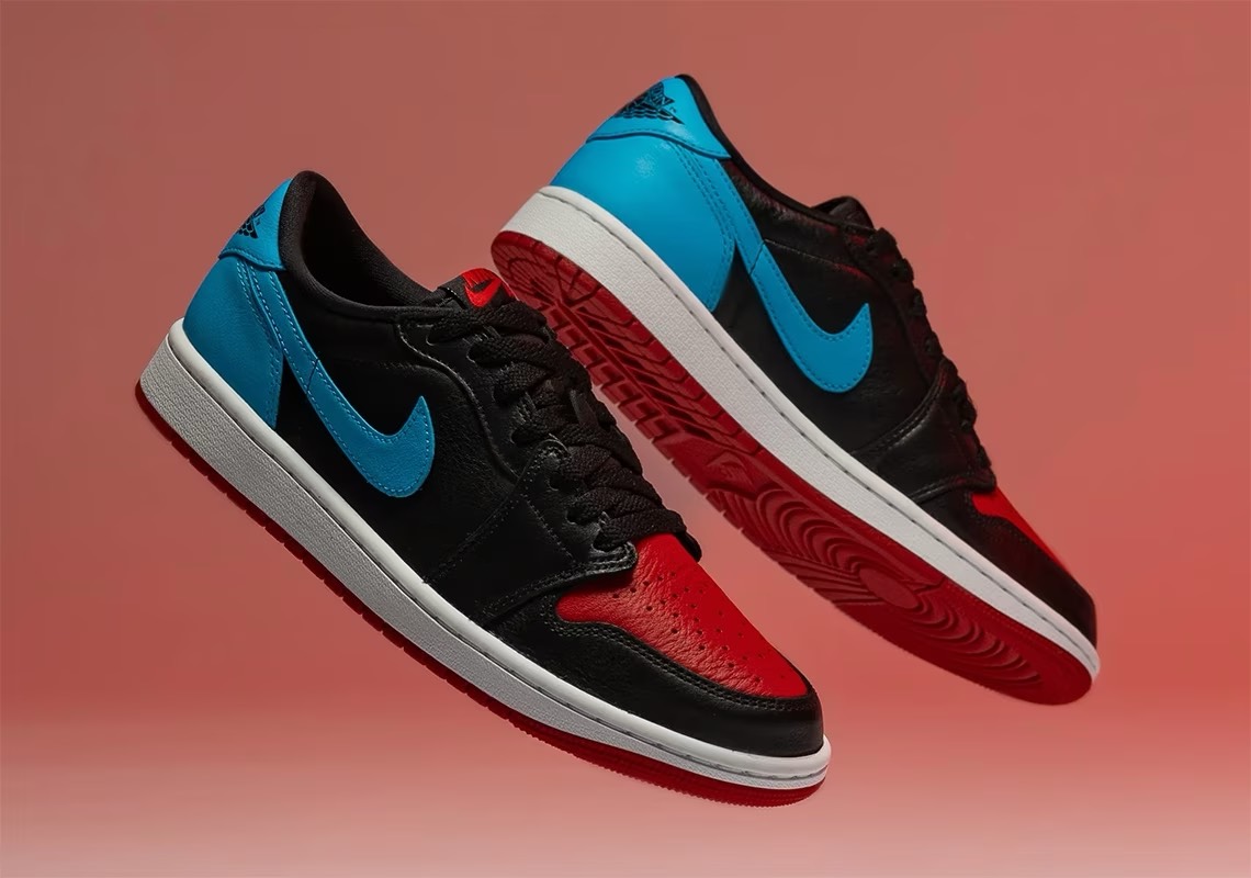 Jordan 1 Retro Low Black Blue Red CZ0775 046