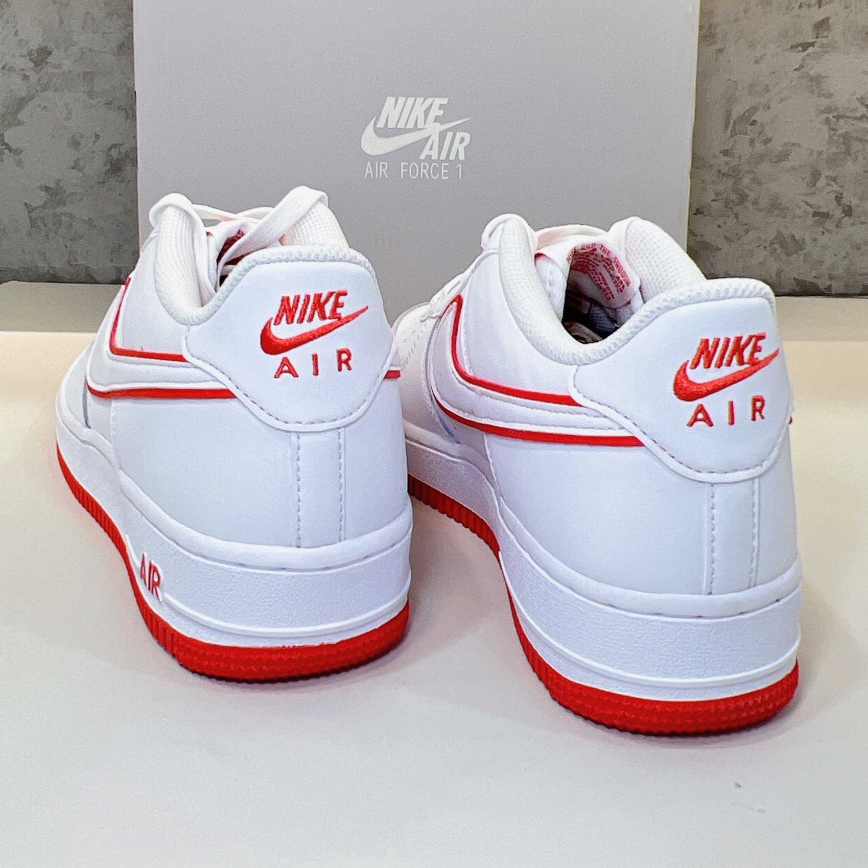 Nike Air Force 1 White Picante Red (GS) DV7762 101