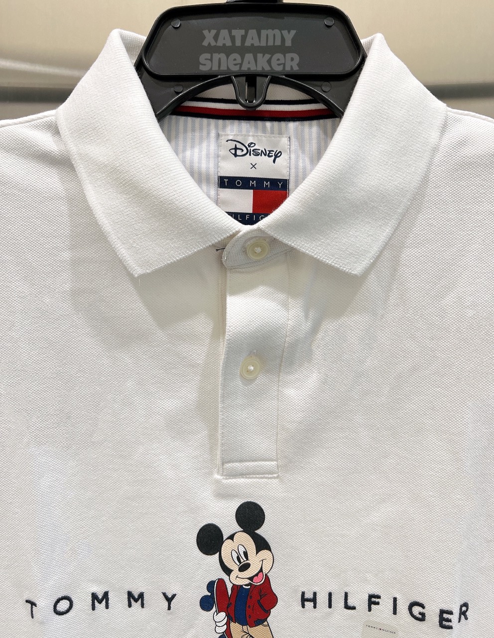 Áo Polo DISNEY X TOMMY Mickey White 78J9226 100