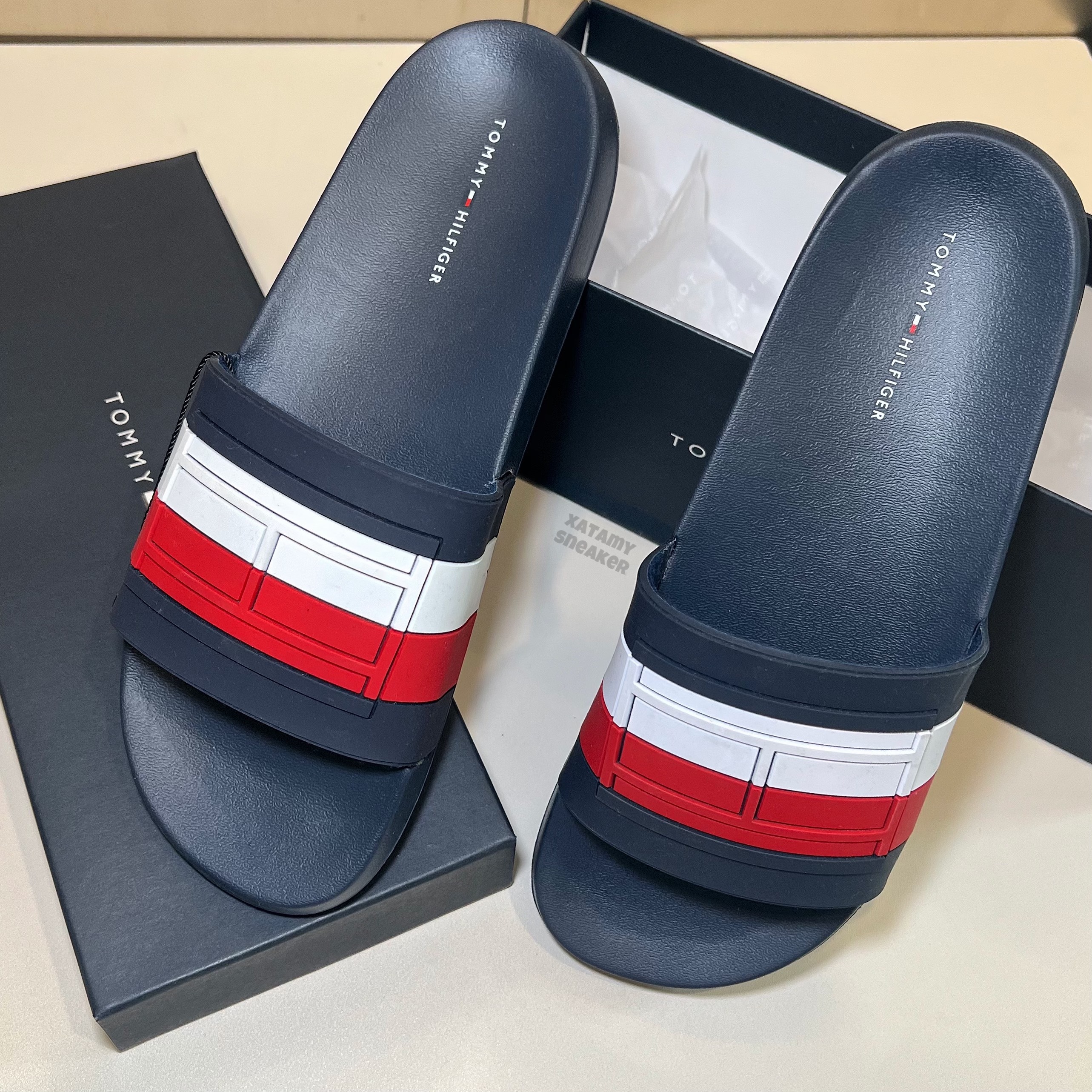 Dép Tommy Hilfiger DEQLIN Red Multi