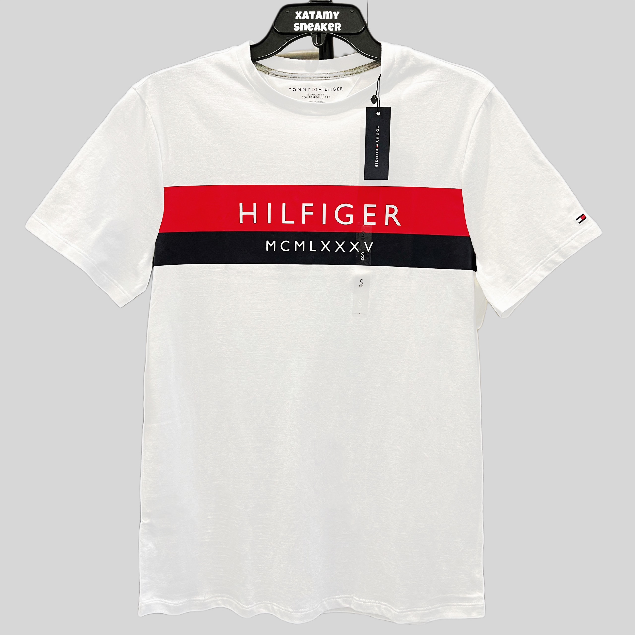 Áo Tommy Hilfiger Two Tone Hilfiger White 78J9476 101