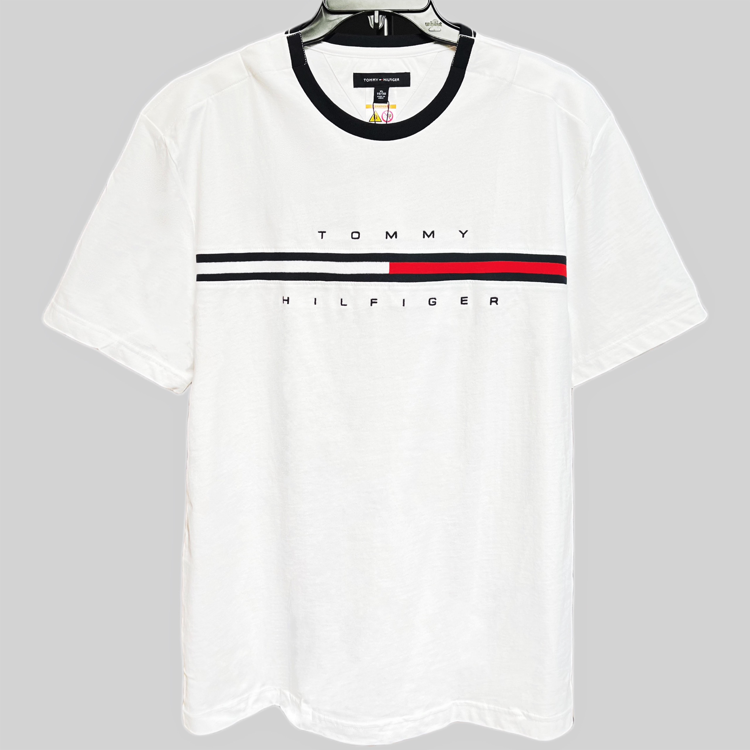 Áo Tommy Hilfiger ADP Essential Flag Logo White 78C7099 100
