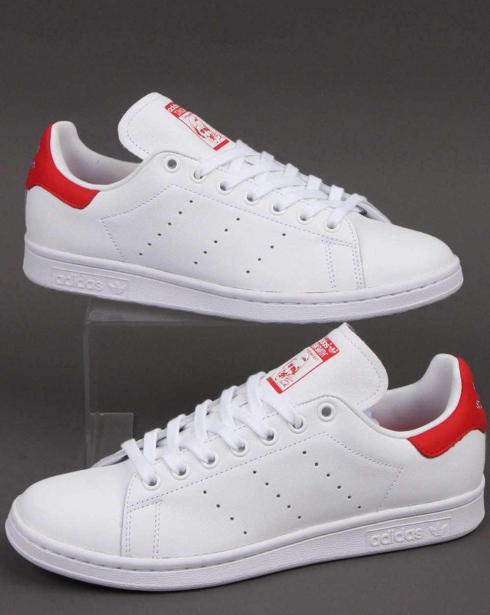 Stan Smith Trắng Gót Đỏ EF4334