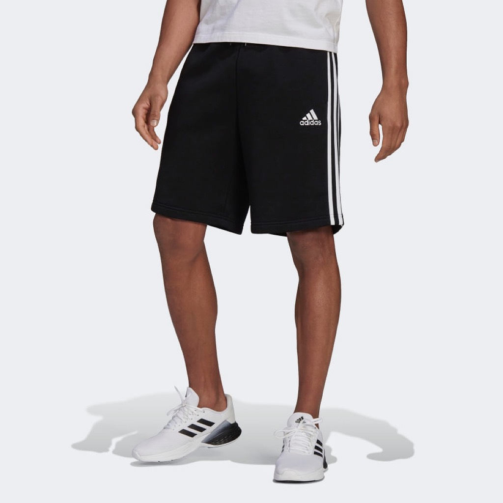 Quần Short adidas Nam Essentials Fleece 3 Stripes Black H20849