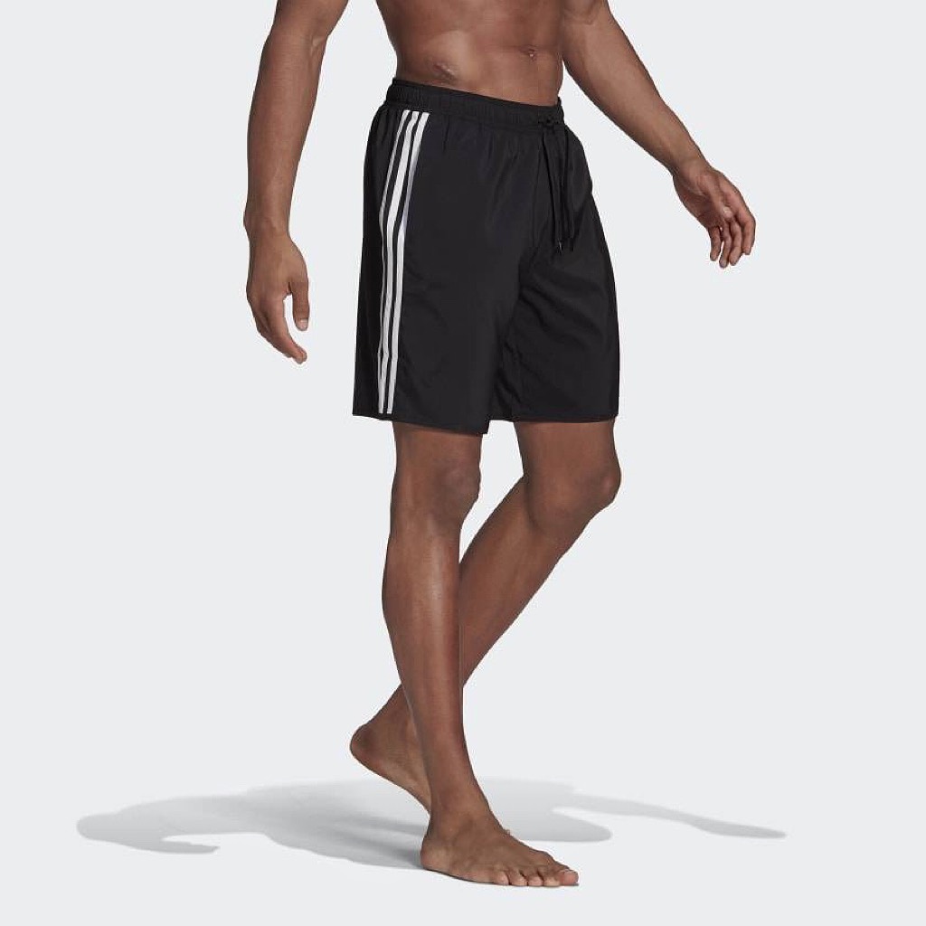 Quần adidas Nam Classic Length 3 Stripes Swim Shorts Black GQ1103