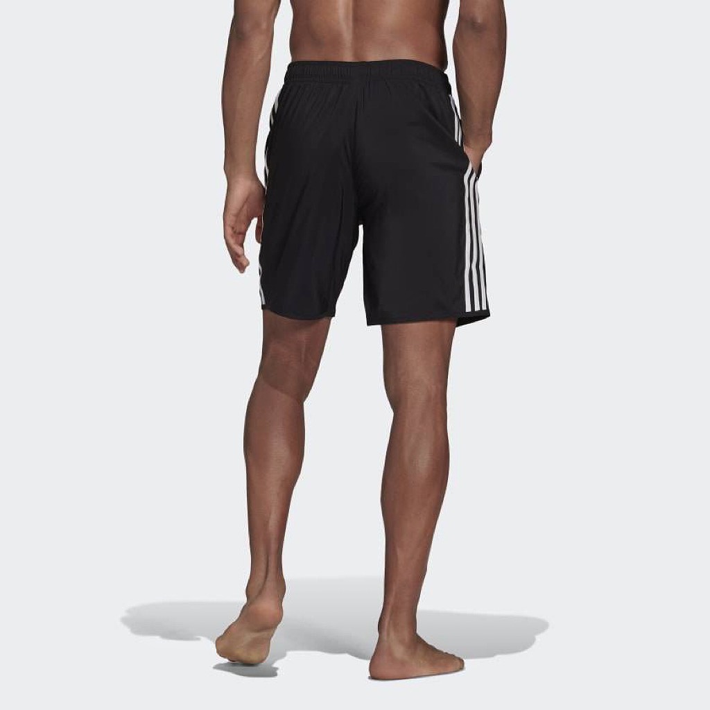 Quần adidas Nam Classic Length 3 Stripes Swim Shorts Black GQ1103