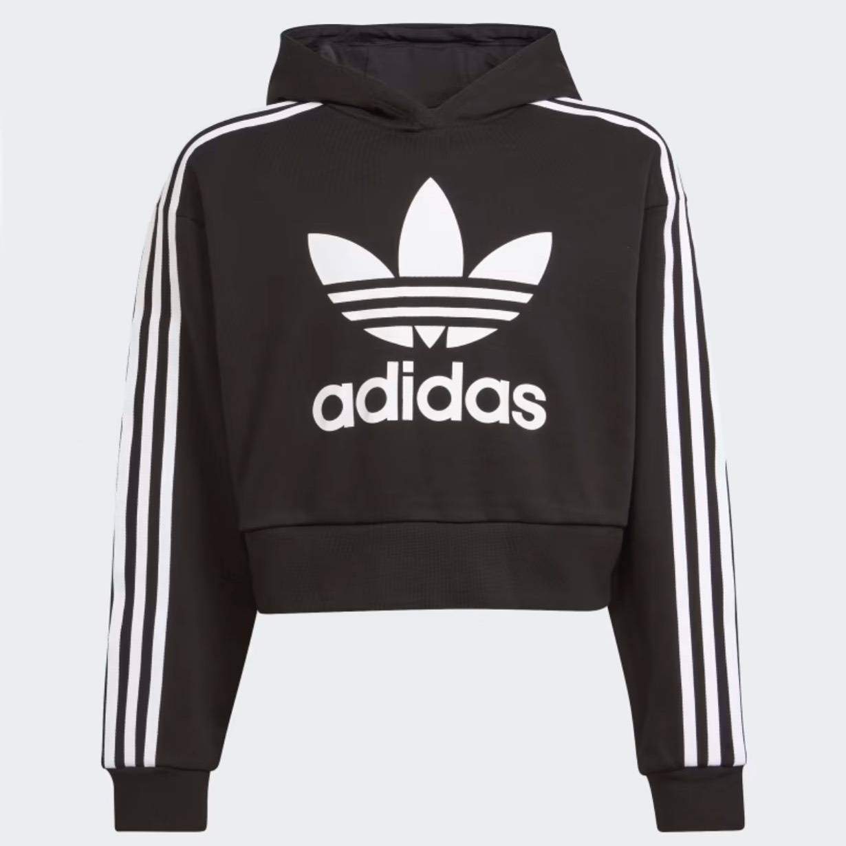 Áo adidas Adicolor Cropped Hoodie Black H32337